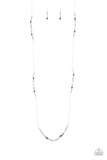 Mainstream Minimalist - Purple Necklace - Paparazzi Accessories