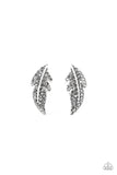 Feathered Fortune - Silver Earrings - Paparazzi Accessories