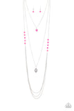 The Pony Express - Pink Necklace - Paparazzi Accessories