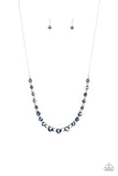 Stratosphere Sparkle - Blue Necklace - Paparazzi Accessories