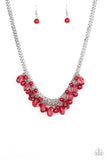5th Avenue Flirtation - Red Necklace - Paparazzi Accessories