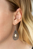 Simply Sedimentary - White Earrings - Paparazzi Accessories