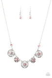 Floral Florescence - Pink Necklace - Paparazzi Accessories