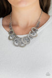 Turn It Up - Silver Necklace - Paparazzi Accessories