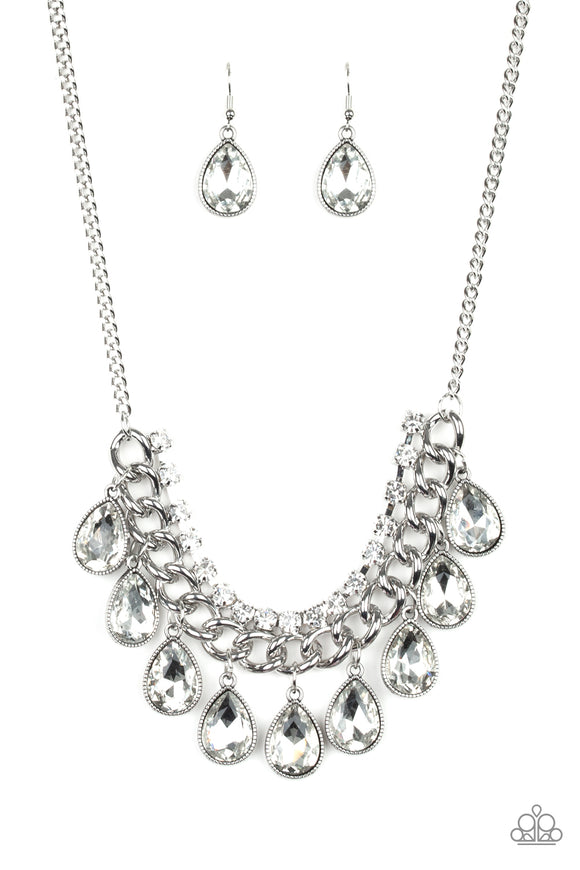 All Toget-HEIR Now - White Necklace - Paparazzi Accessories
