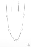 Teardrop Timelessness - White Necklace - Paparazzi Accessories