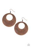 Dotted Delicacy - Copper Earrings - Paparazzi Accessories