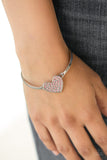 Heart-Stopping Shimmer - Pink Bracelet - Paparazzi Accessories