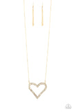 Pull Some HEART-strings - Gold Necklace - Paparazzi Accessories