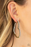 Heartbreaker - Brass Earrings - Paparazzi Accessories
