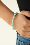 Powder and Pearls - Blue Bracelet - Paparazzi Accessories