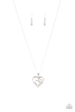 Cupid Charm - White Necklace - Paparazzi Accessories