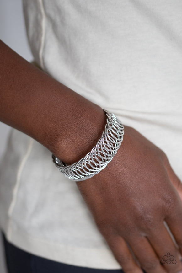 Dizzyingly Demure - Silver Bracelet - Paparazzi Accessories