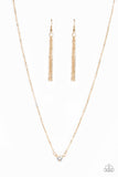 Heartbeat Bling - Gold Necklace - Paparazzi Accessories