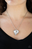 Heart Flutter - White Necklace - Paparazzi Accessories