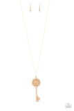 Keeping Secrets - Gold Necklace - Paparazzi Accessories