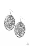 Way Out of Line - Silver Earrings - Paparazzi Accessories