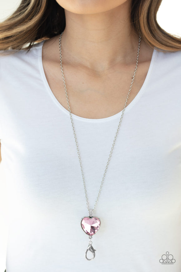 Lovely Luminosity - Pink Necklace - Paparazzi Accessories