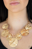 Barely Scratched The Surface - Gold Necklace - Paparazzi Accessories