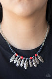 Neutral TERRA-tory - Red Necklace - Paparazzi Accessories