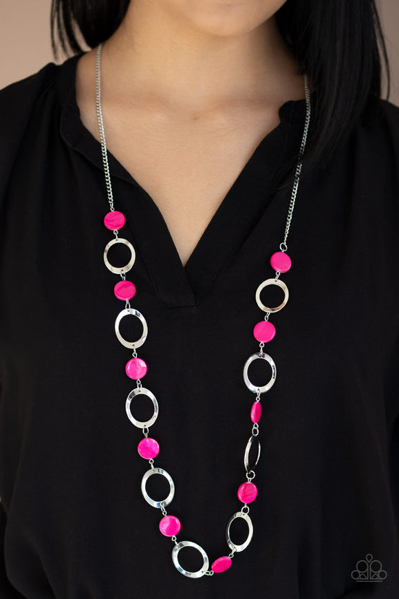 SHELL Your Soul - Pink Necklace - Paparazzi Accessories 