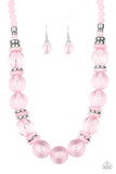 Bubbly Beauty - Pink Necklace - Paparazzi Accessories