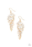 High-End Elegance - Gold Earrings - Paparazzi Accessories