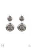 Magnificent Medallions - Silver Earrings - Paparazzi Accessories