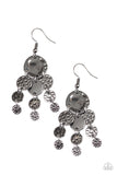 Do Chime In - Black Earrings - Paparazzi Accessories