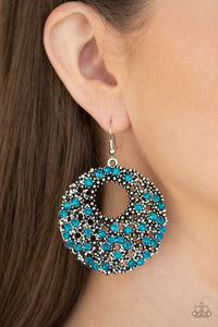 Starry Showcase - Blue Earrings - Paparazzi Accessories