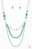 Very Vintage - Blue Necklace - Paparazzi Accessories 