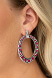 All For GLOW - Pink Earrings - Paparazzi Accessories