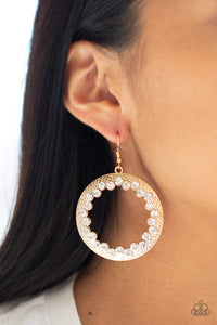 Gala Glitter - Gold Earrings - Paparazzi Accessories