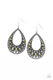 Love To Be Loved - Yellow Earrings - Paparazzi Accessories