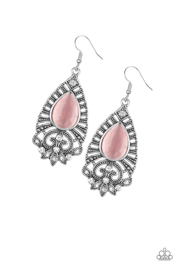 Majestically Malibu - Pink Earrings - Paparazzi Accessories