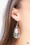 Majestically Malibu - Pink Earrings - Paparazzi Accessories