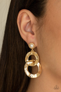 On Scene - Gold Earrings - Paparazzi Accessories