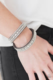 Shimmer and Sass - Silver Wrap Bracelet - Paparazzi Accessories