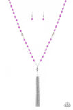 Tassel Takeover - Purple Necklace - Paparazzi Accessories