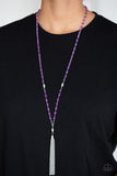Tassel Takeover - Purple Necklace - Paparazzi Accessories