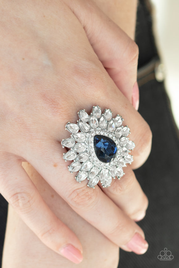 Whos Counting? - Blue Ring - Paparazzi Accessories