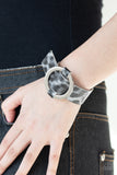 Jungle Cat Couture - Silver Wrap Bracelet - Paparazzi Accessories