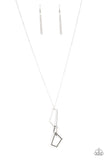 Shapely Silhouettes - Silver Necklace - Paparazzi Accessories