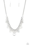 Knockout Queen - White Necklace - Paparazzi Accessories