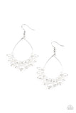 5th Avenue Appeal - White Earrings - Paparazzi Accessories