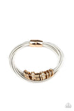 Magnetically Metro - Gold Bracelet - Paparazzi Accessories