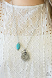 Free-Spirited Forager - Blue Necklace - Paparazzi Accessories