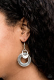 Rustic Retreat - Silver Earrings - Paparazzi Accessories