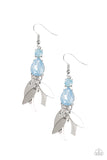 Tropical Tranquility - Blue Earrings - Paparazzi Accessories