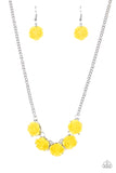 Garden Party Posh - Yellow Necklace - Paparazzi Accessories